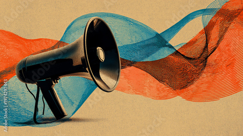 old fashioned loudspeaker