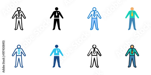 Adulthood icons set multiple style collection. Editable stroke 
