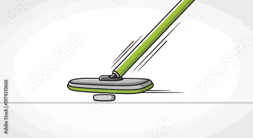 Abstract Illustration Of Cleaning Floor With Mop