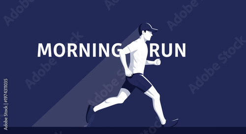 Active Morning Runner Capturing Sunrise Energy And Fitness Momentum