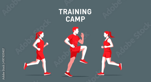 Active Individuals Engaging In Intense Fitness Training Camp Sessions
