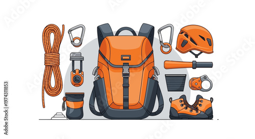 Adventure Gear For Outdoor Exploration And Climbing