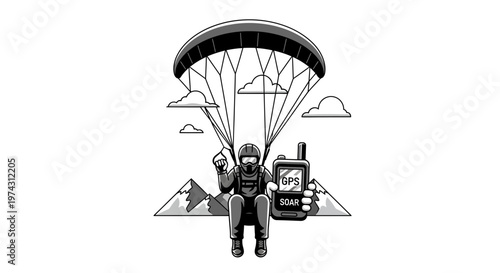 Adventure Soaring Through Skies With GPS Navigation Device