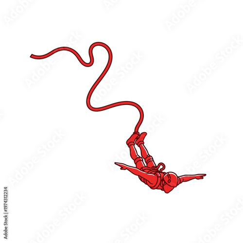 Adrenaline Junkie Leaping into the Void for Extreme Thrill