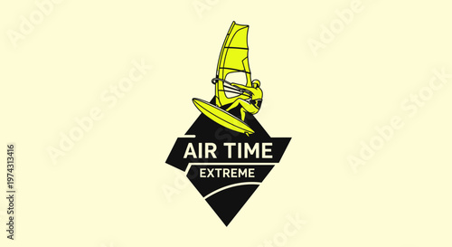 Air Time Extreme Windsurfing Logo Design