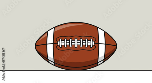 American Football Iconic Sport Ball Design