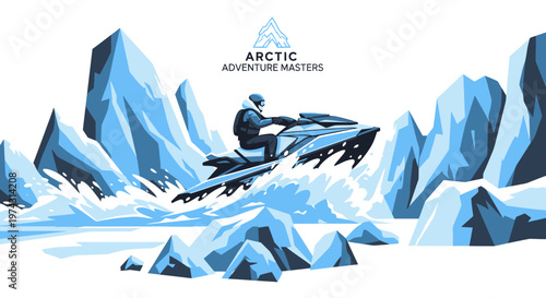Arctic Adventure Masters Snowmobile Expedition Extreme Ice Racing Action