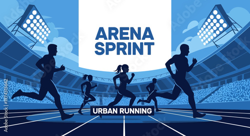 Athletic Arena Sprint Competition For Urban Runners