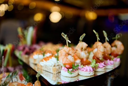 Konstfotografi Delicious catering appetizers for parties and events