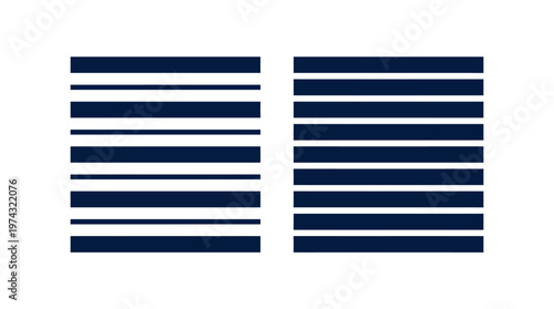 Abstract Graphic Design Elements with Horizontal Stripes
