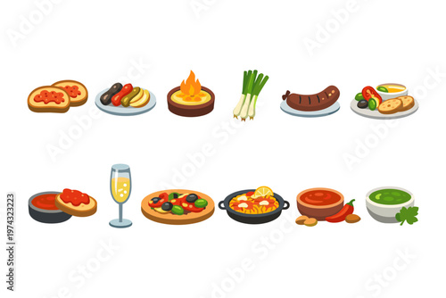 Assorted Appetizers and Dishes