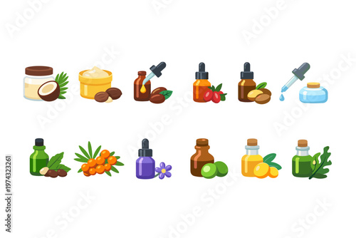 Natural Oils and Ingredients Collection