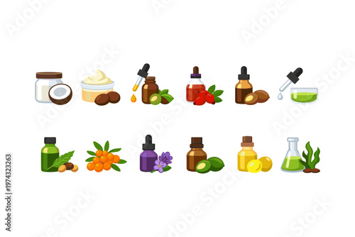 Natural Oils and Ingredients Collection