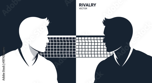 Athletic Competition Facing Off Across A Volleyball Net