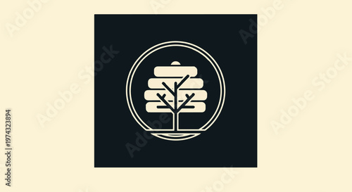 Elegant Tree Logo Design with Modern Aesthetic and Minimalist Style.