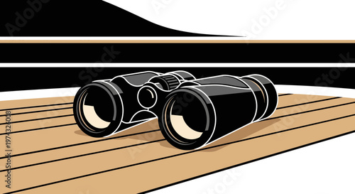 Binoculars Symbolizing Vision Exploration And Future Possibilities