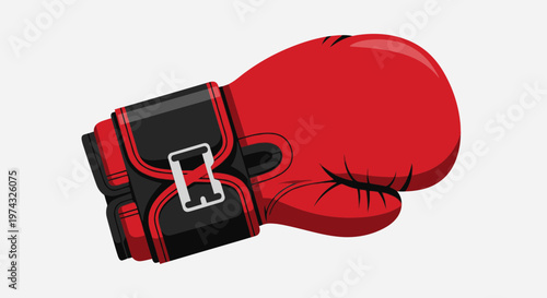 Bold Red Boxing Glove Ready For Combat And Competition