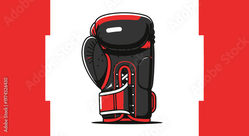 Bold Boxing Glove Icon For Combat Sports And Fitness Enthusiasts