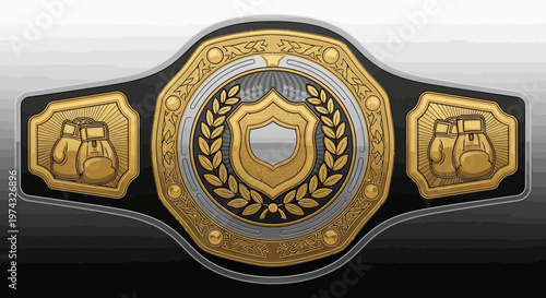 Champion Boxing Belt Victory Award Design