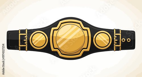 Championship Wrestling Belt Prize Symbolizing Victory And Accomplishment
