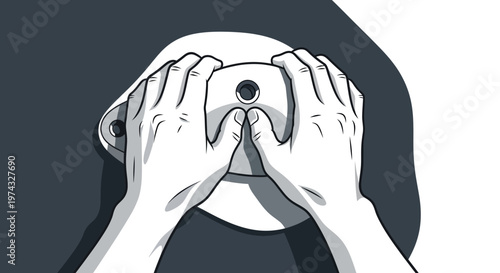 Close Up Hands Gripping Climbing Hold Dynamic Athleticism Motion