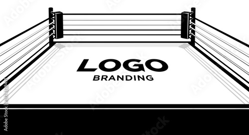 Conceptual Boxing Ring For Logo And Branding Ideas