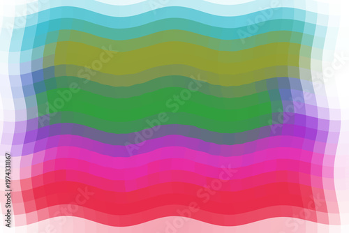 Abstract Multi-Color Wavy Gradient Background Texture, Vibrant and colorful abstract background with flowing wavy lines in green,blue, pink,yellow. soft, artistic gradient texture creative digital art