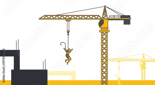 Construction Crane Adventure Extreme Jump