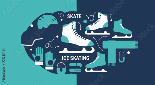 Cool Skating Gear Elements For Winter Sports Enthusiasts Artistic Collection