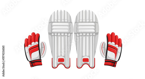 Cricket Protective Gear Set Essential Equipment for Batting and Fielding