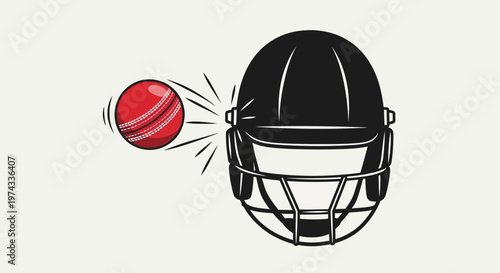 Cricket Helmet Protects Against Fast Delivery Ball Impact