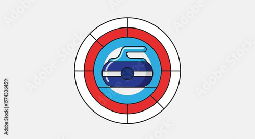 Free Download Curling Stone Symbol Ice Sport Icon Illustration - GFXLoad