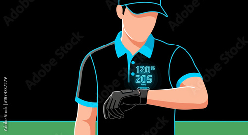 Digital Display Smartwatch Data Check For Performance And Efficiency