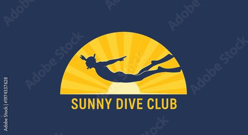 Dive Into Adventure With Sunny Dive Club Logo