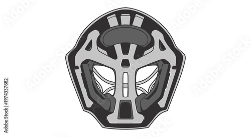 Detailed Inner View Of A Modern Cycling Helmet With Ventilation And Padding