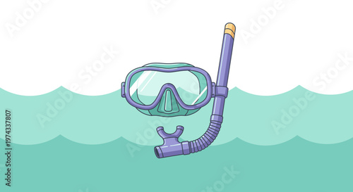 Dive Mask And Snorkel Ready For Underwater Exploration And Aquatic Adventures