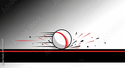 Dynamic Ball Motion Graphic Abstract Sports Design