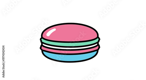 Colorful Macaroon Dessert Pastry Sweet Treat.