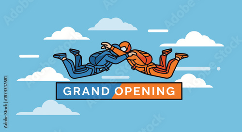 Dynamic Duo Skydiving Celebration Announces Grand Opening