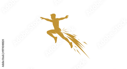 Dynamic Golden Figure Leaping With Energy Bursts