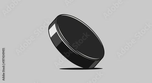 Dynamic Ice Hockey Puck Frozen Action Shot Sport Equipment