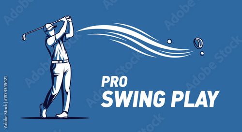 Dynamic Golfer In Action Capturing The Perfect Pro Swing Play