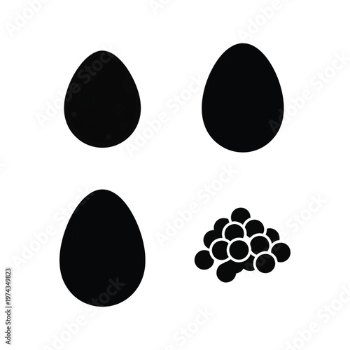 Food And Kitchen Icons Black Silhouette Vector Pack
