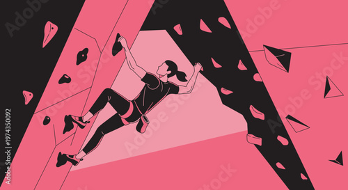 Dynamic Indoor Rock Climbing Adventure For Sport Enthusiasts