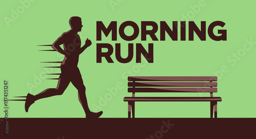 Dynamic Morning Jogger Silhouette Embracing The Day