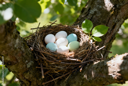 Foto nest with eggs