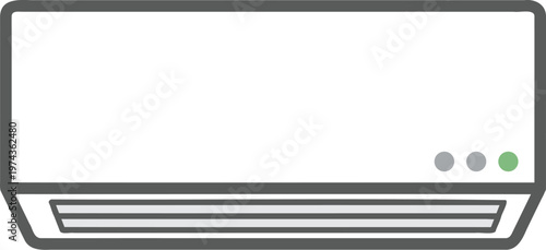 シンプルなエアコンのイラスト