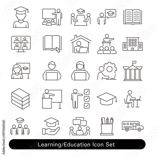学習・教育アイコンセット