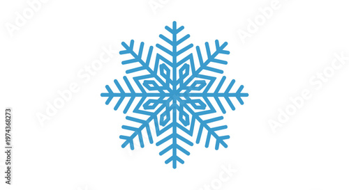 Blue Snowflake Ice Crystal Winter.