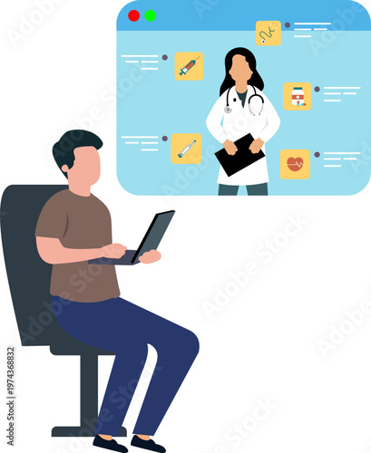 Illustration Virtual Healthcare